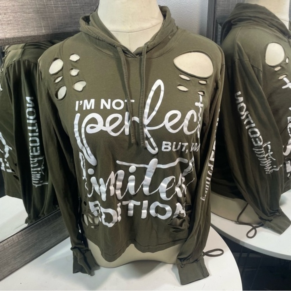 On Fire woman’s long sleeve shirts with hood size 2X